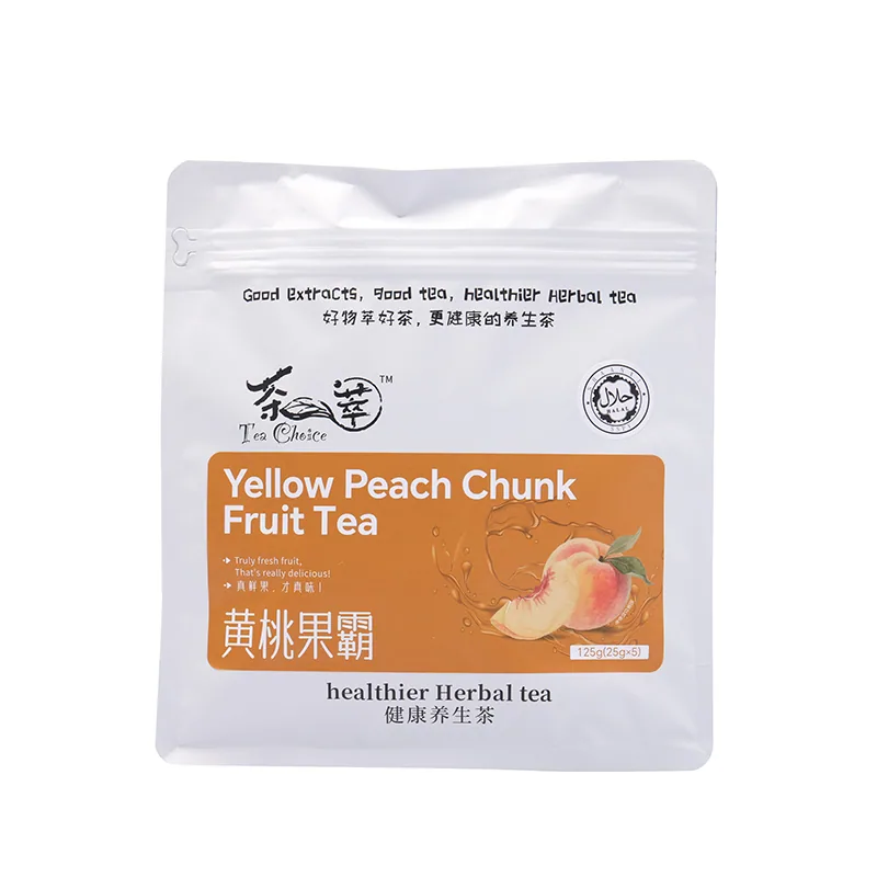 Yellow Peach Chunk Fruit Tea retail pack